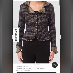 Joseph Ribkoff Multicolor Textured Blazer